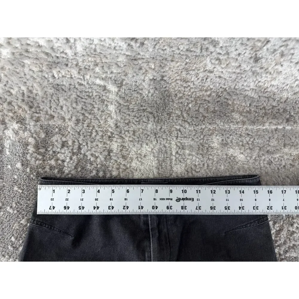 Vince Size‎ 10 Stretch Snap Button Denim Jeans Gray Flat Front Casual